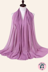 Chiffon Sjal, Støvet lilla